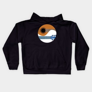 Yin Yang Guitar Yin Yang Guitar Gifts Kids Hoodie